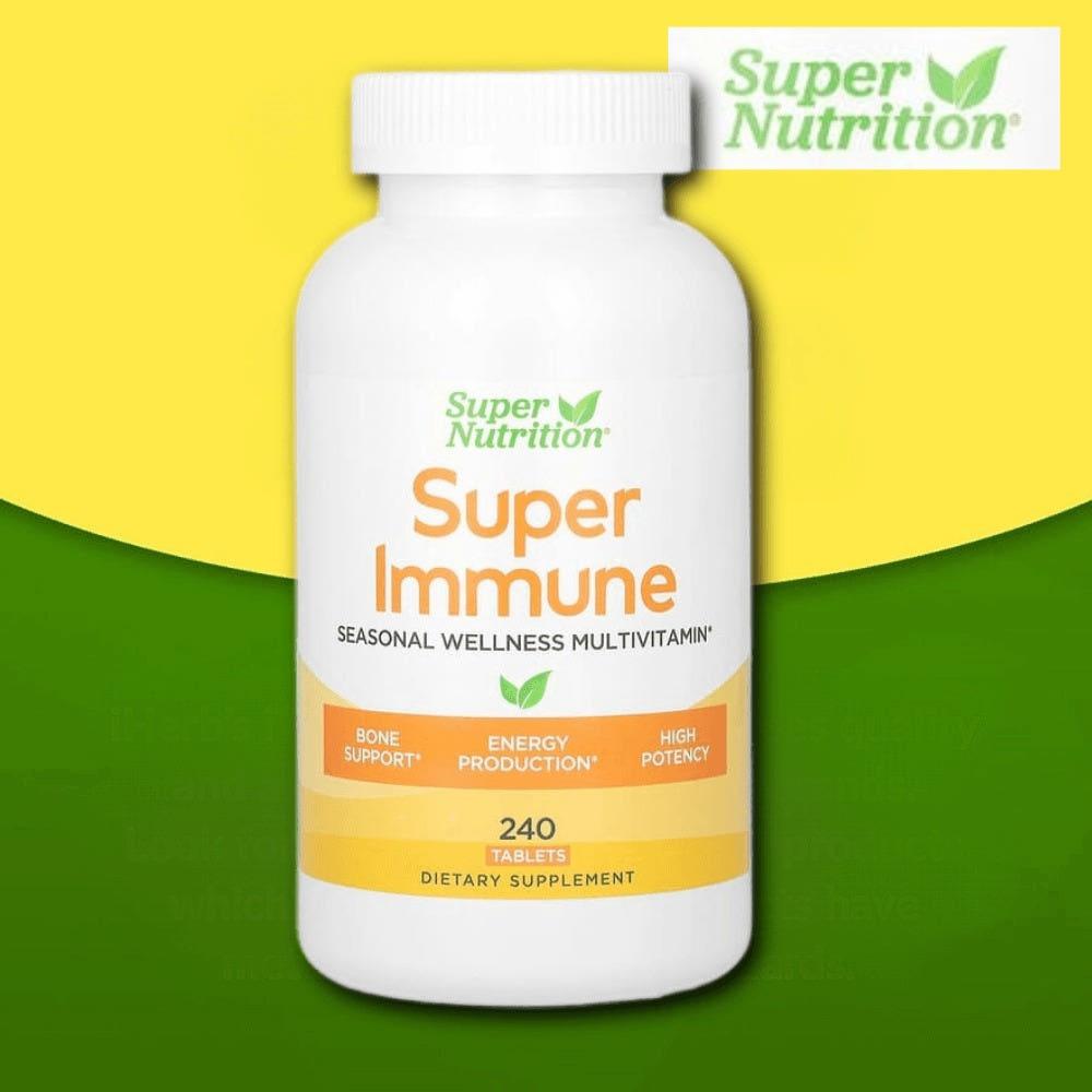 슈퍼뉴트리션 슈퍼 이뮨 종합비타민 240정 글루타치온 멀티비타민
