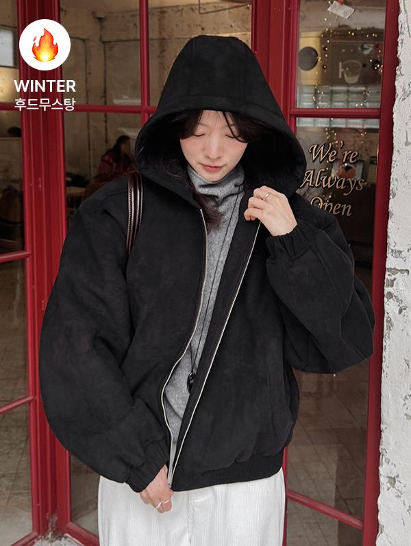 슬로우앤드 [무료배송] made. 웜모어 스웨이드 덤블무스탕 - 3 color