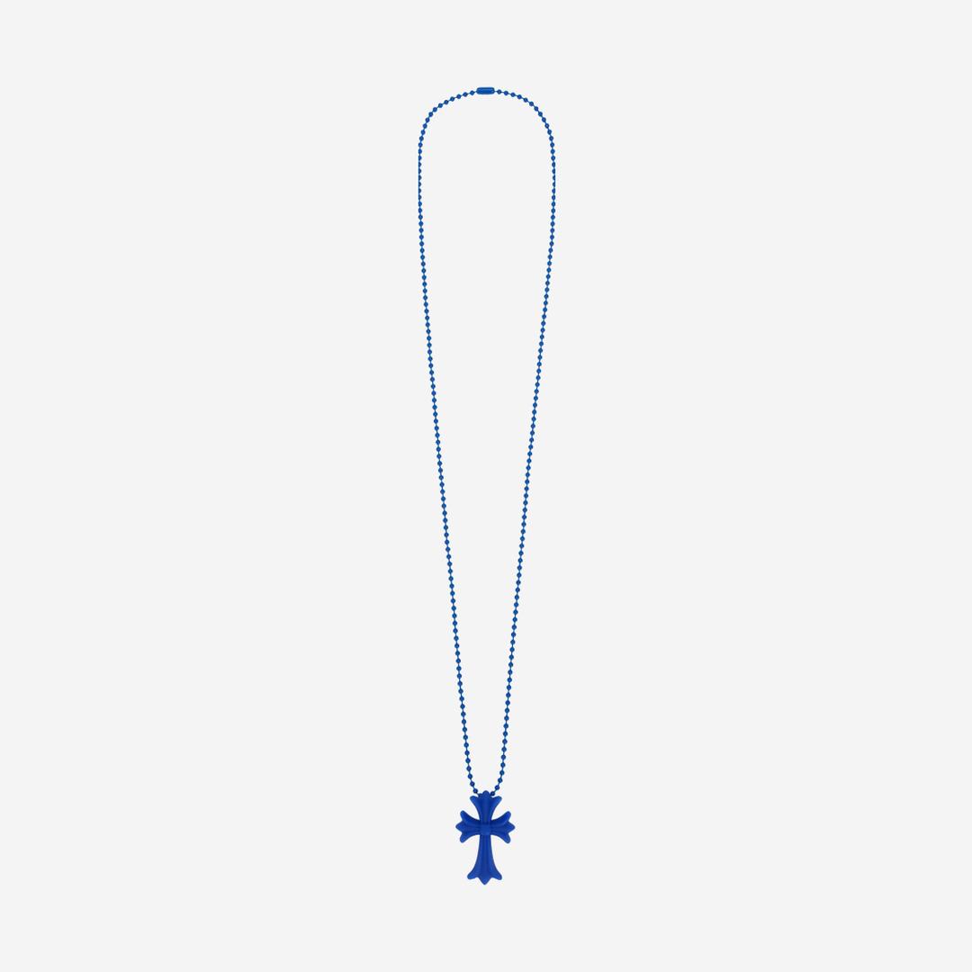 Chrome Hearts Silichrome CH Cross Pendant Blue 2023