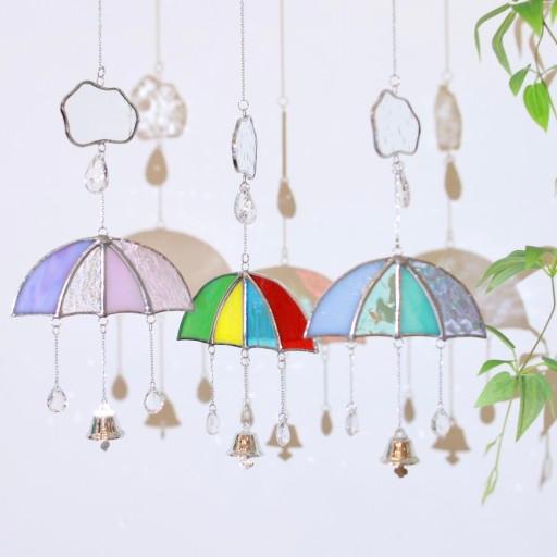 감성가득🌧빗방울 우산 ☔스테인드글라스 썬캐쳐✨