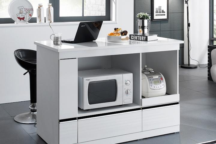 플러스 아일랜드 광파렌지대 홈바테이블