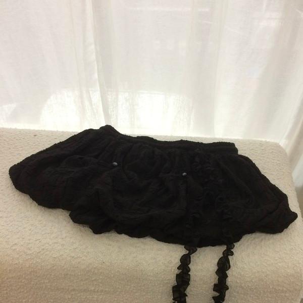 [5/23 순차출고] Wrinkle Balloon Skirt ••♡ BLACK