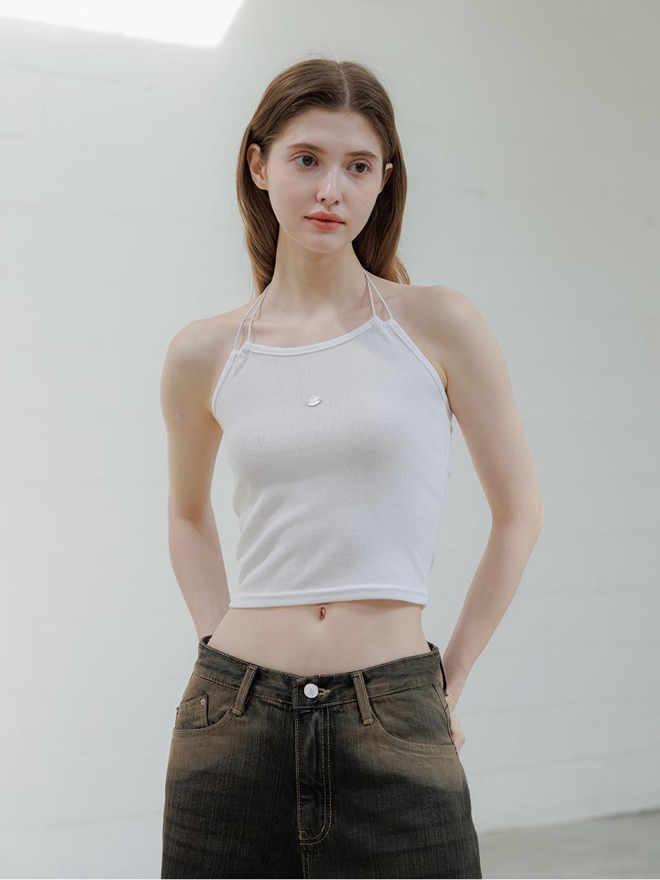 Strap Halter-neck Sleeveless