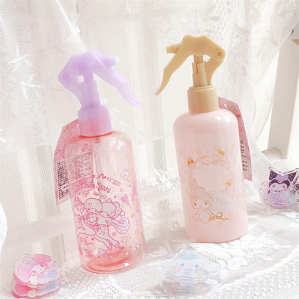 산리오 마이멜로디 트윈스타 화장품 스프레이 공병 물 향수 통