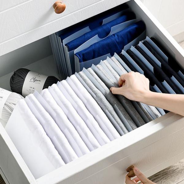 트레이 선반 폴더 수납함 간편한 옷접기 빨래판 2size