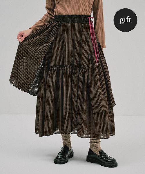 [gift] 주름 날개 치마 RN32C206