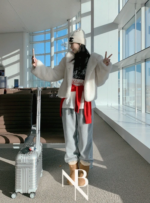 [Nearby.n]메시 후리스 조거팬츠