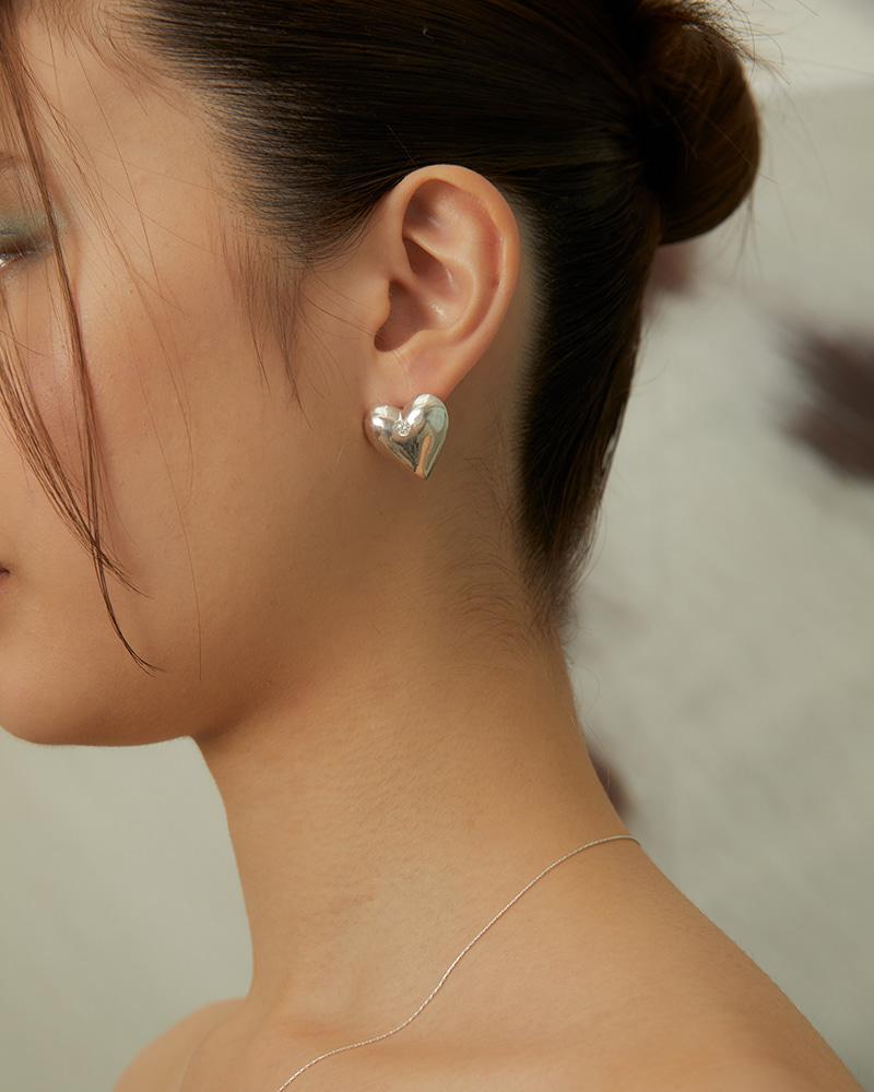 giant heart earring