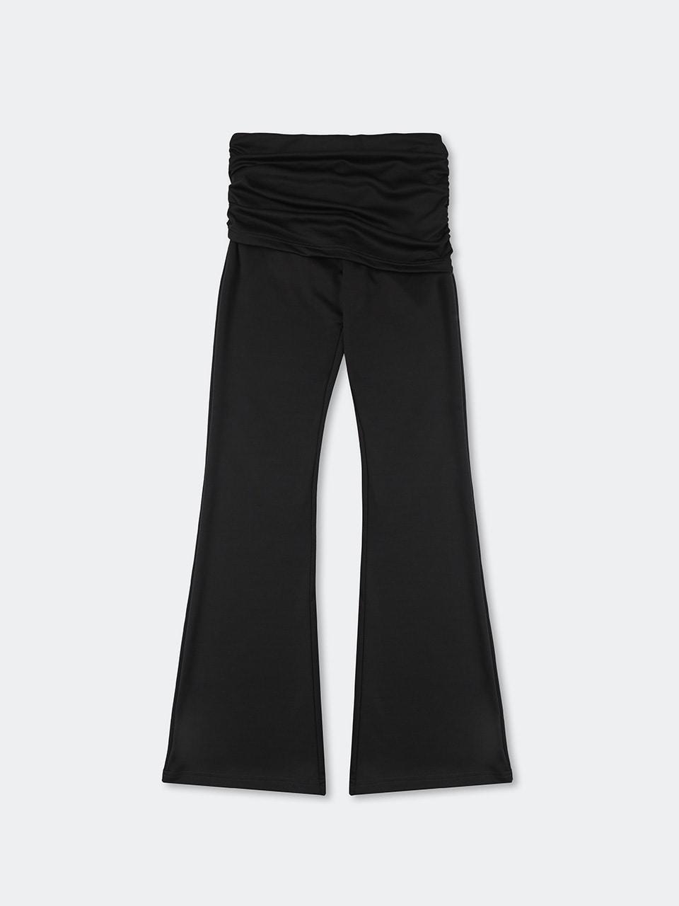 Layered Skirt Pants charcoal