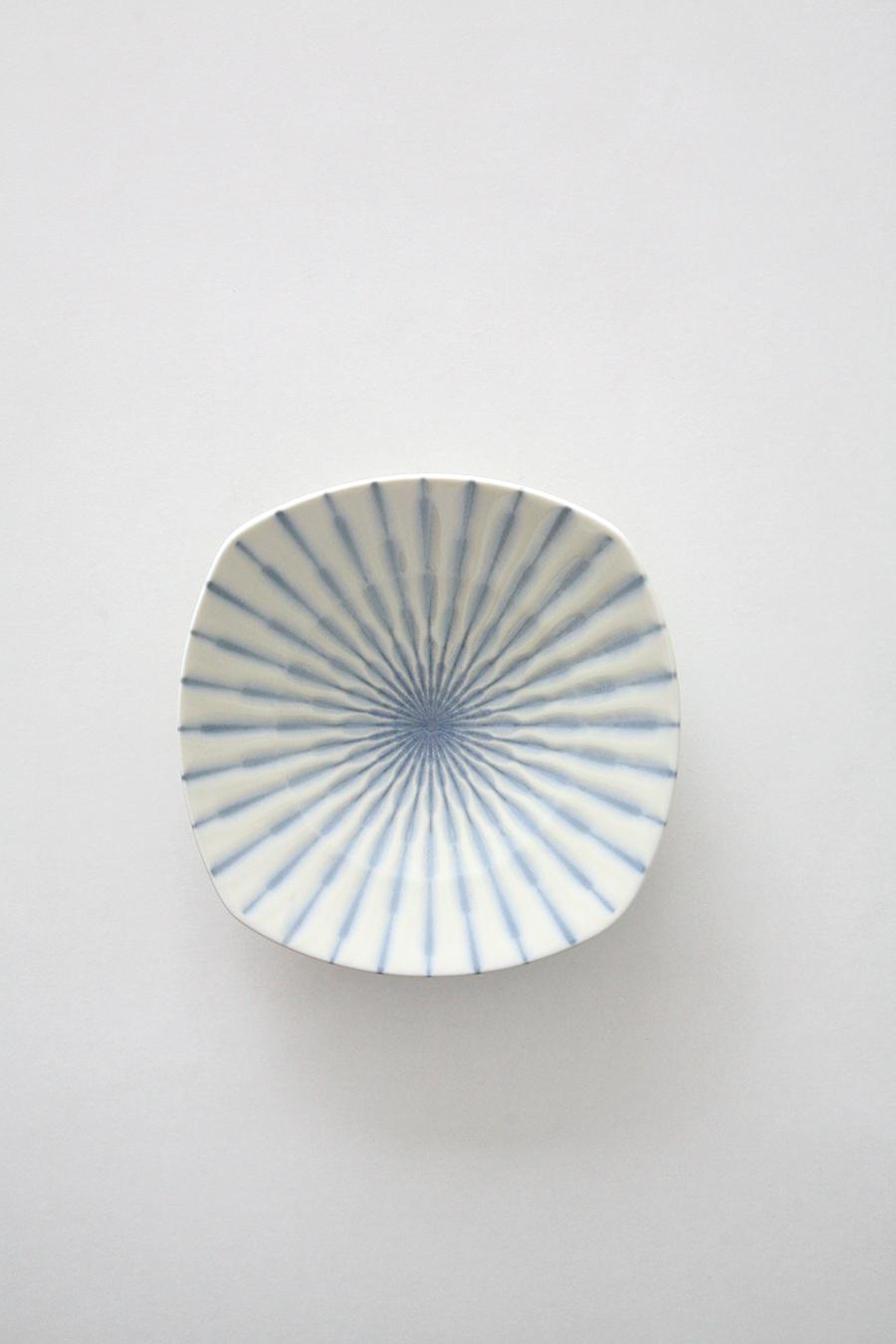 Blue square plate