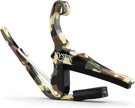 Kyser Musical Products Quick-Change Guitar Capo, KG6C2A, Camo 2.0 - For 6-String Acoustic Guitars, Made in USA, Quality, Strong, Lightweight, Quick & Easy Key Changes, Innovative, Perfect Fit