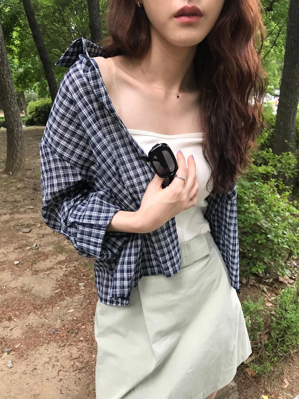 윈드 체크 셔츠 (2 colors)