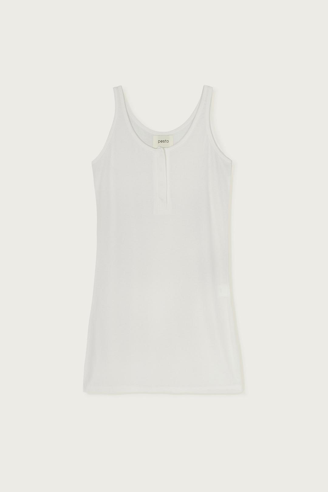 MIDI SLEEVELESS TOP WHITE