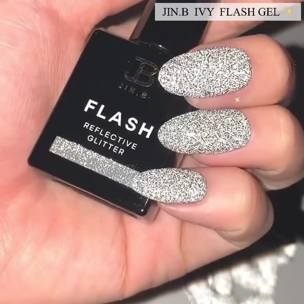 그라시아 진비 플래쉬젤 반사 실버 겨울글리터 셀프 젤 네일재료