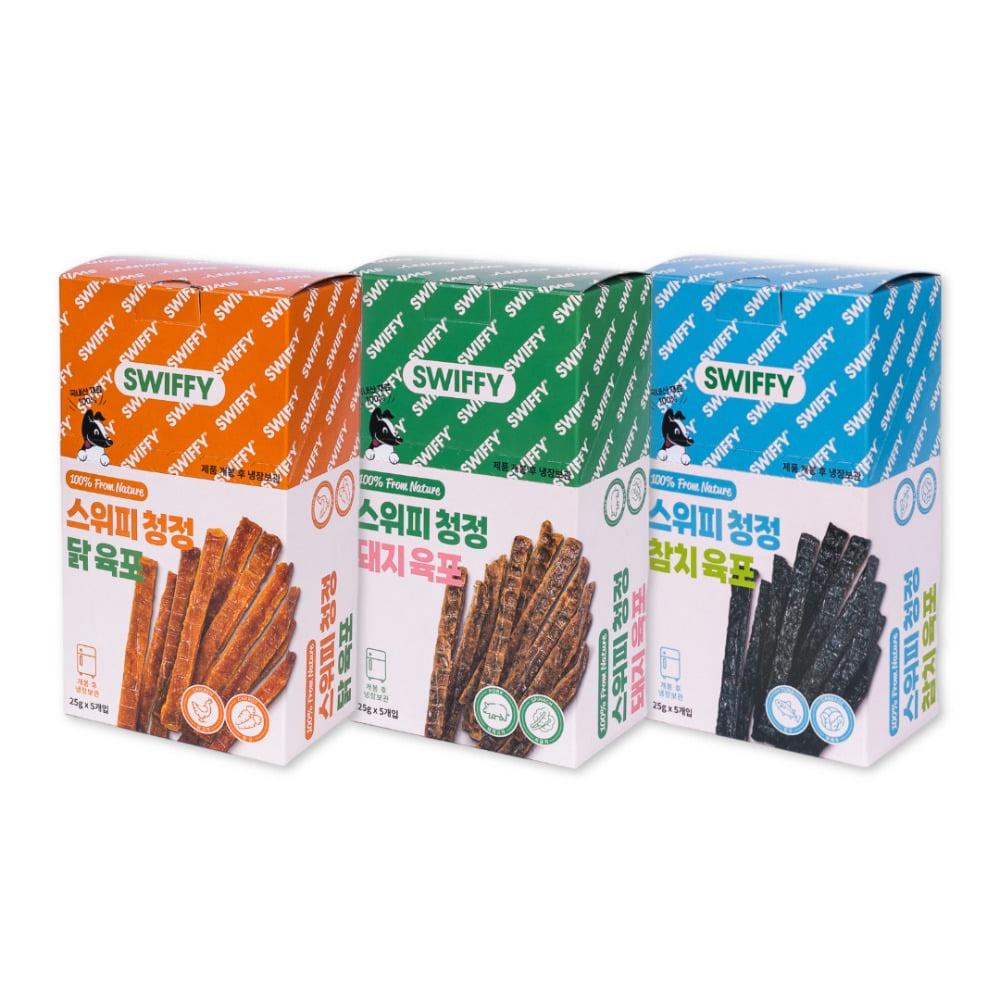 청정 육포 3종 대용량 (5개입) (2박스 5%, 3박스 이상 15% 추가할인)