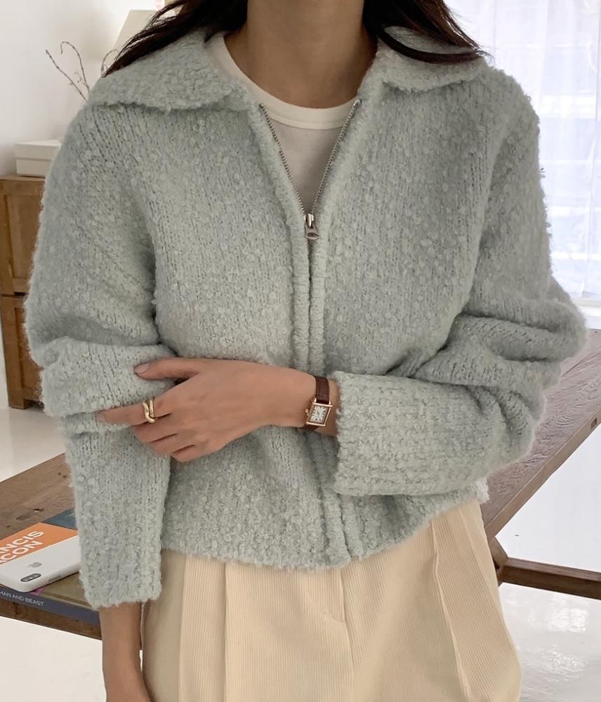 대박세일) 하이퀄리티 알파카 울 집업 가디건