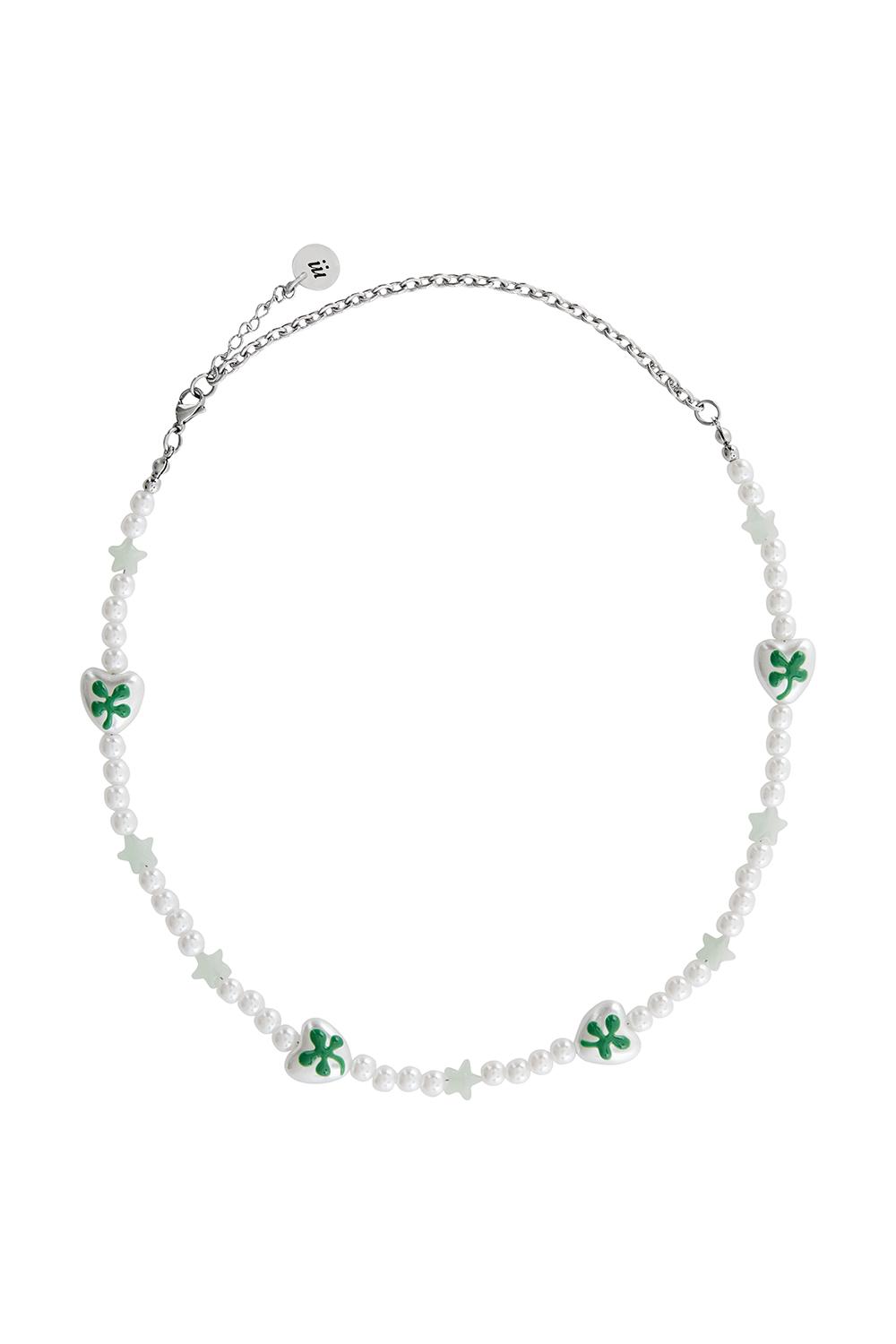 [남지현 착용] 럭키 스타 진주 목걸이 화이트