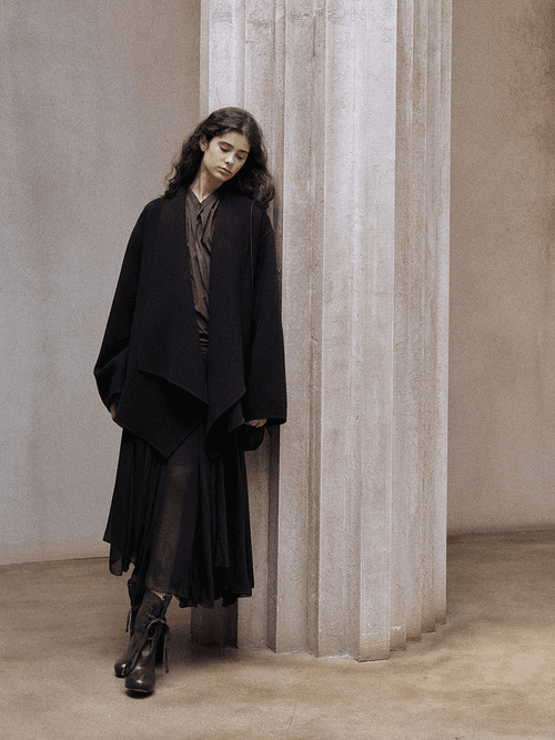 Galette 숄 하프 코트