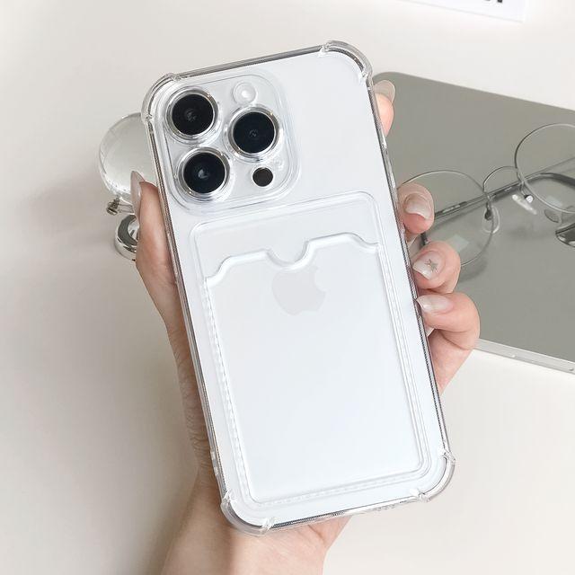 [필름증정 이벤트]무변색 아이폰 카드 케이스 투명 범퍼 초슬림 하드 울트라 클리어 휴대폰 프로 맥스 방탄 실리콘 젤리 변색없는 아이폰12 13 14 미니 프로 맥스 플러스