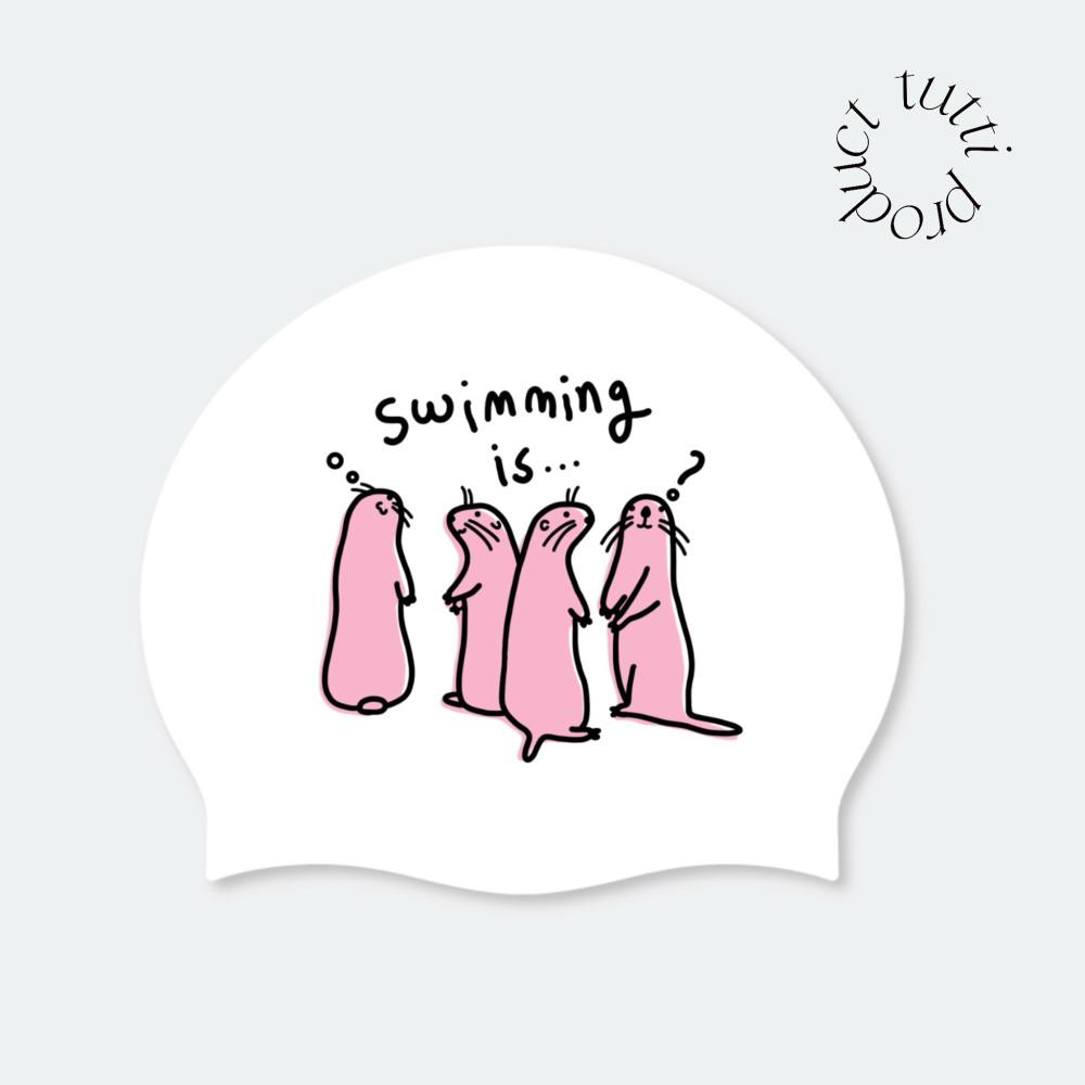 OTTER SWIMMING CAP
