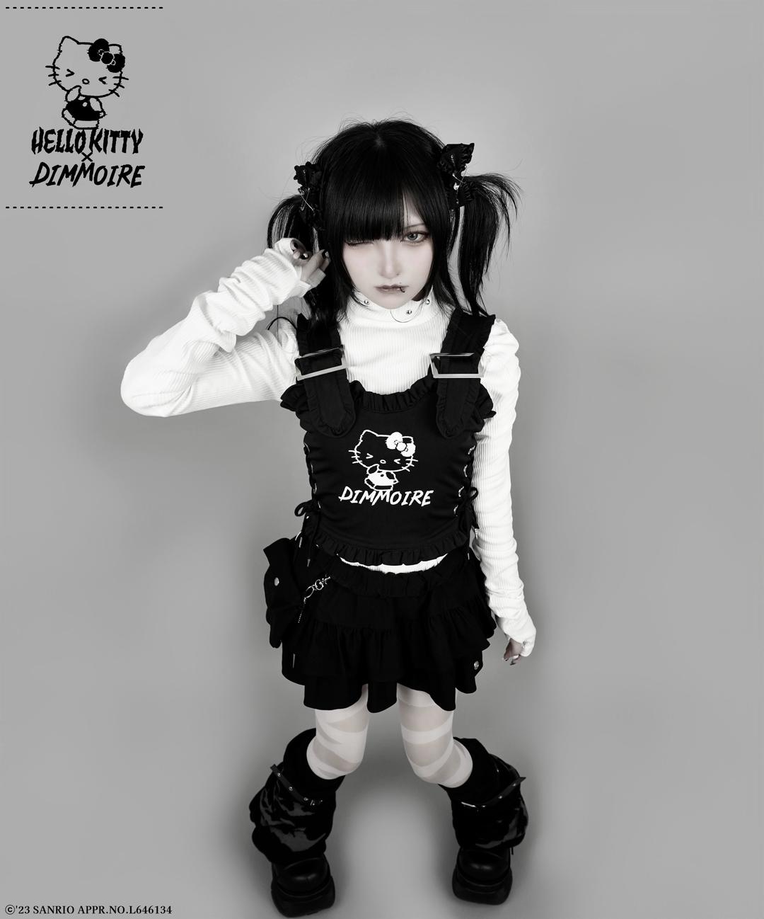 Hellokity× DimMoire フリルビスチェ Hellokity× DimMoire フリルビスチェ DimMoire 【HELLO KITTY