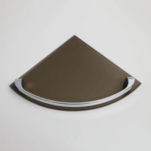 욕실 브론즈 코너선반 강화유리 수납선반