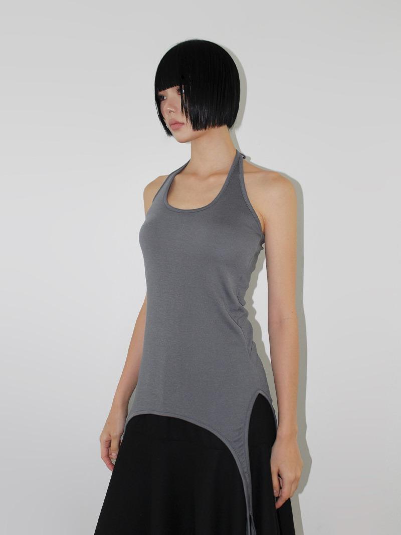아케 (2-WAY) LAYERED STRAP HALTER TOP (4color!)