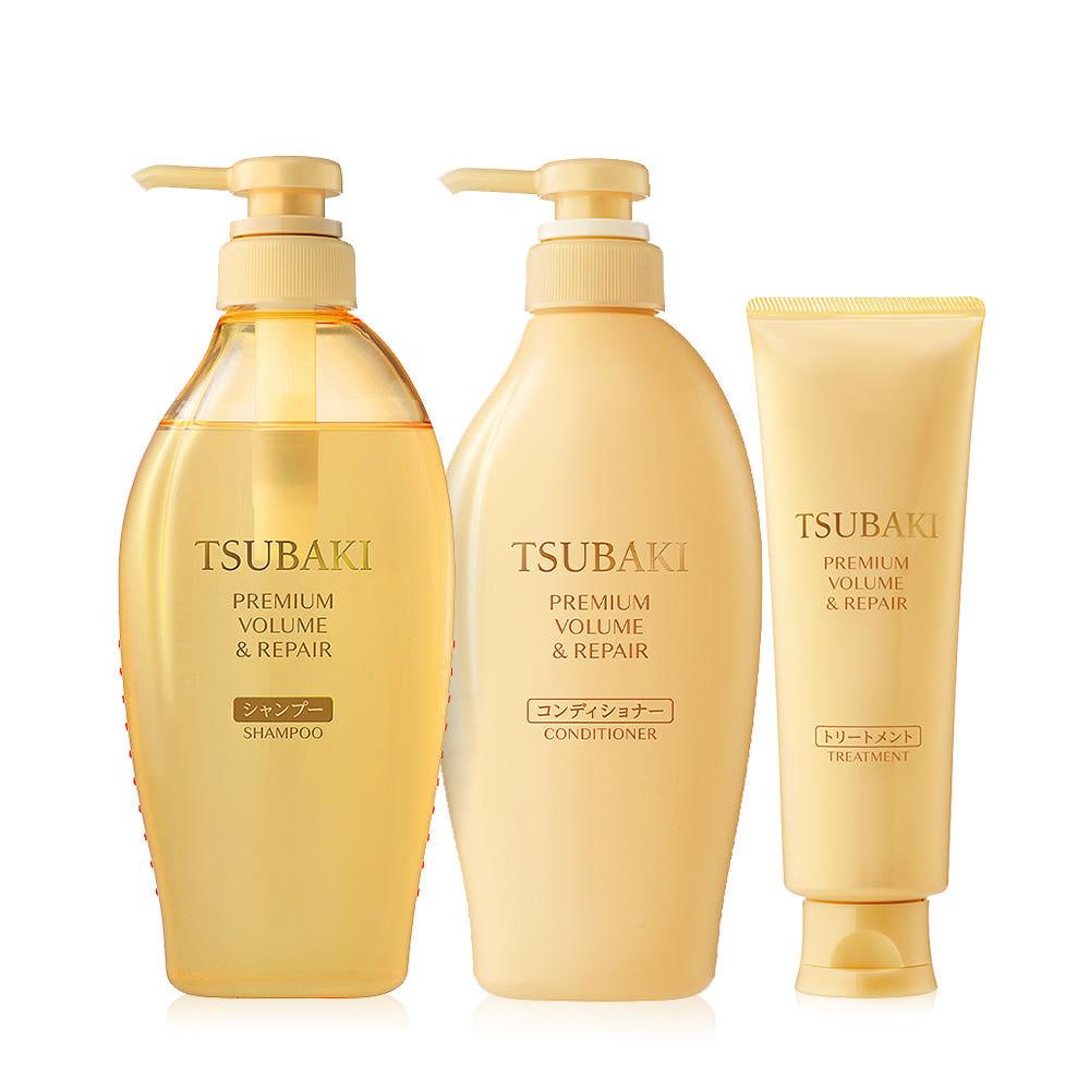 NEW 츠바키 프리미엄 볼륨 앤 리페어 3종 세트