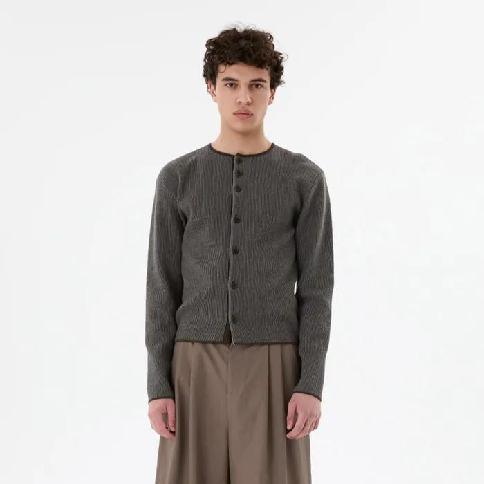 STRIPE BUTTON UP CARDIGAN (2COLORS)