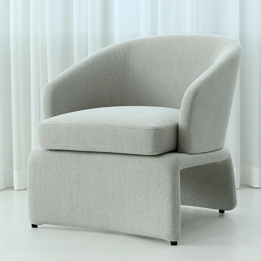 시아 패브릭 1인용 쇼파 높은 편한 소파 예쁜 천 쇼파 페브릭 사무실(라이트그레이)
