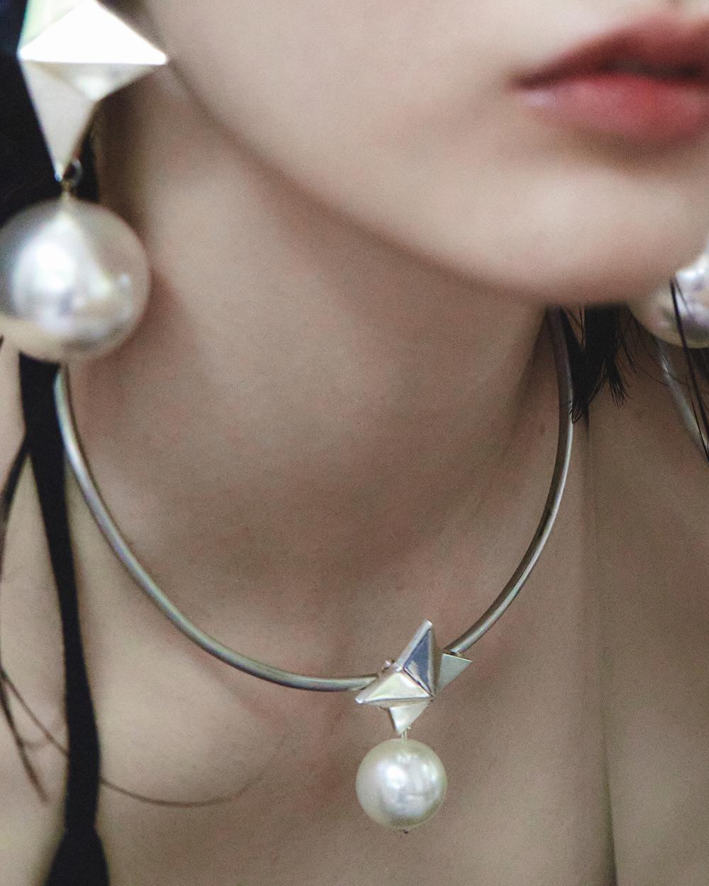 밤 물빛 은가비 목걸이 쇼피스