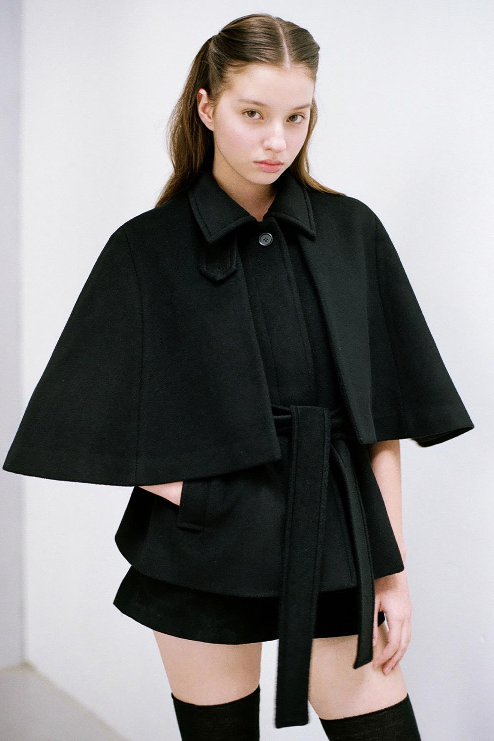 WOOL 100 BALMACAAN CAPE COAT_TT5W001BK