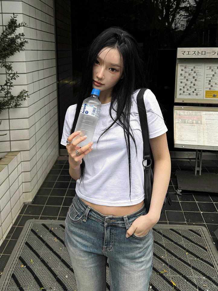 [🔥MADE🔥/당일출고] 도쿄 크롭 베이직 티 TOKYO Crop Basic Tee