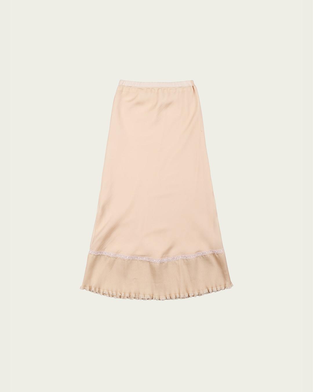 (3차) Saran Skirt - Peach