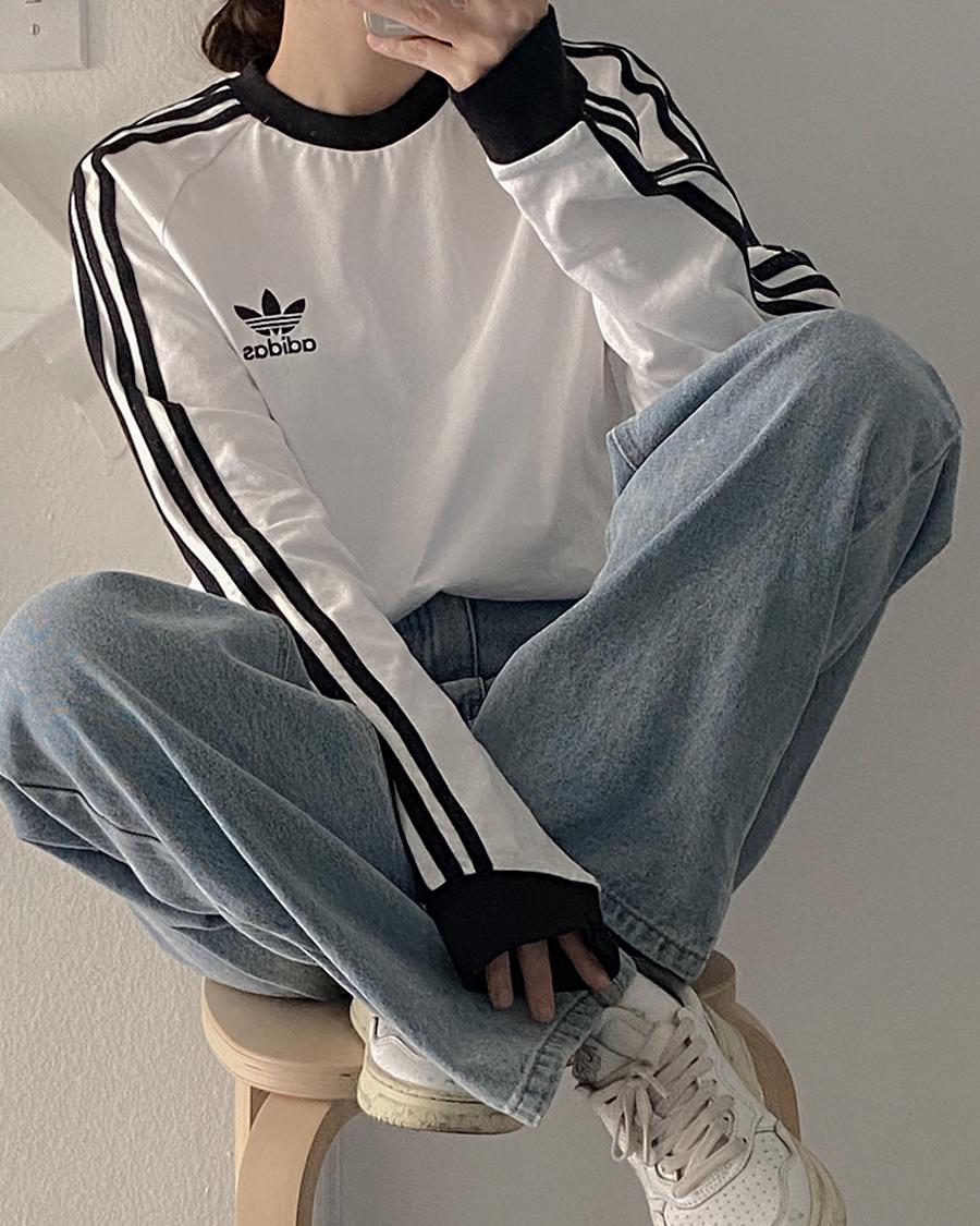 아디다스 남녀공용 오리지널 아디컬러 클래식 삼선 나그랑 긴팔티 3컬러