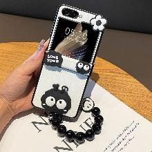 ( 플립5 신상 ) 쪼꼬미 탄먼지 힌지커버 스트랩 케이스 ( 갤럭시 z플립 5 4 3 )