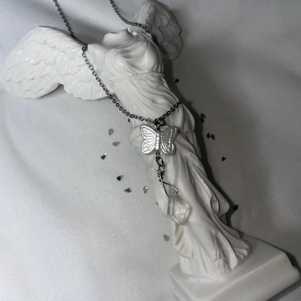 Simone White Mood Necklace