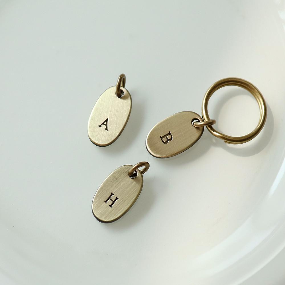 얼그레이 금속 알파벳 참 26종 이니셜 황동