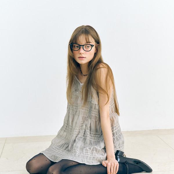 SLIP GLEAMING DRESS_GRAY