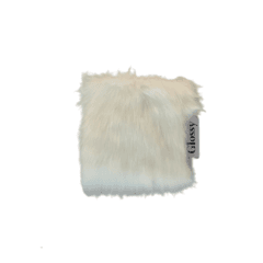 [glossy] white fur coaster / 화이트 퍼 코스터