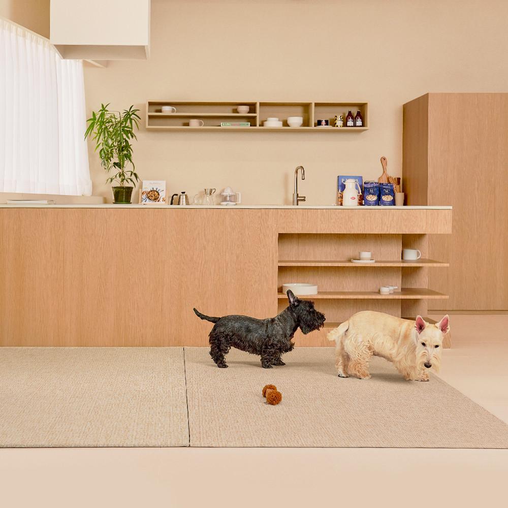 [티어라움] 플러핏 강아지 러그 매트 Fluffig RugMat 애견 펫 반려견 미끄럼방지 방수 거실 바닥 복도 130x220cm