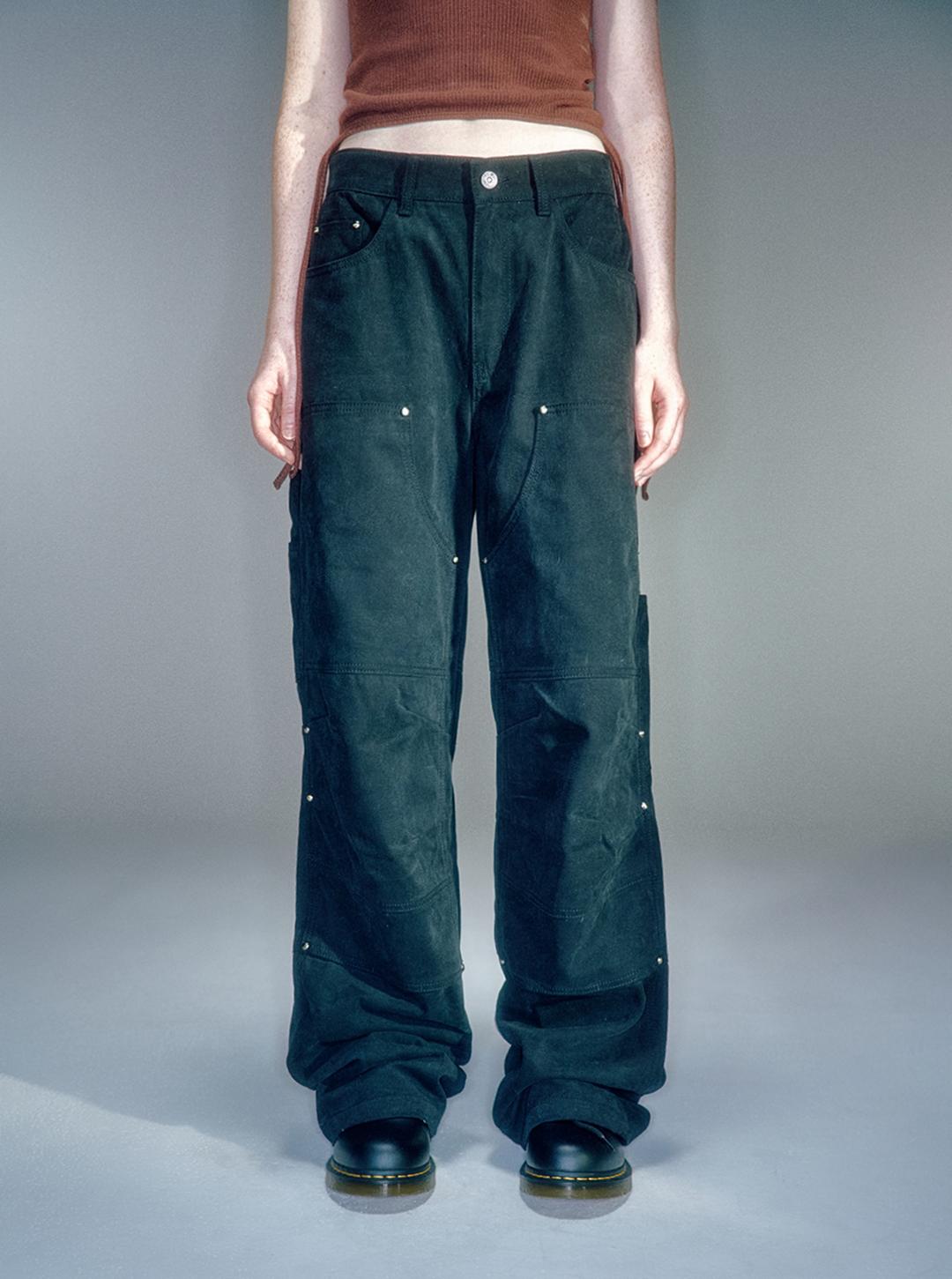 WOMEN NOVA CARPENTER PANTS BLACK