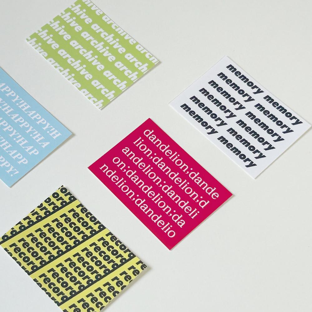 [단델리온] 레터링 스티커 팩