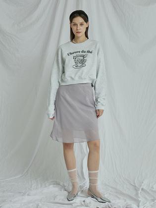 더블 쉬폰 플레어스커트