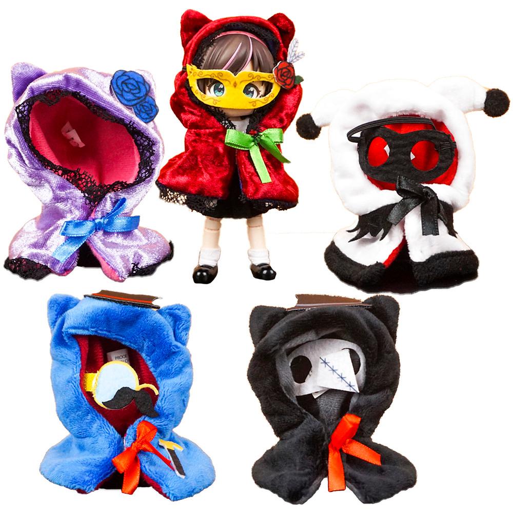 인형 코스튬 의상 가챠 네코상의 케이프 마스커레이드 할로윈 10cm 인형옷