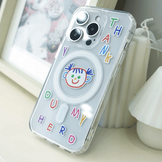 땡큐마이히어로 소아암 후원 맥세이프 케이스 패턴 (A, B, C)