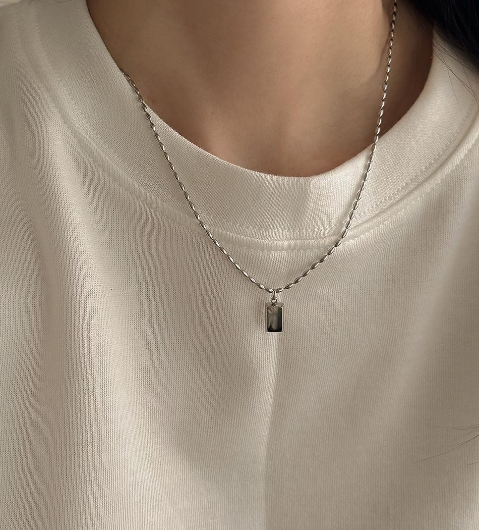 [써지컬] 네모 팬던트 목걸이_NK128