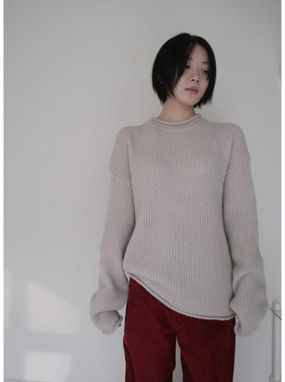 알파카 울 롤링 니트 (4c)