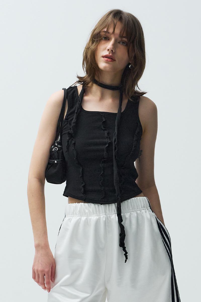 scarf sleeveless (black)