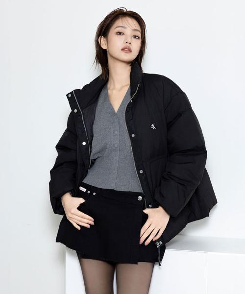 여성 숏 렝스 스탠드 카라 푸퍼 47D577G UB1